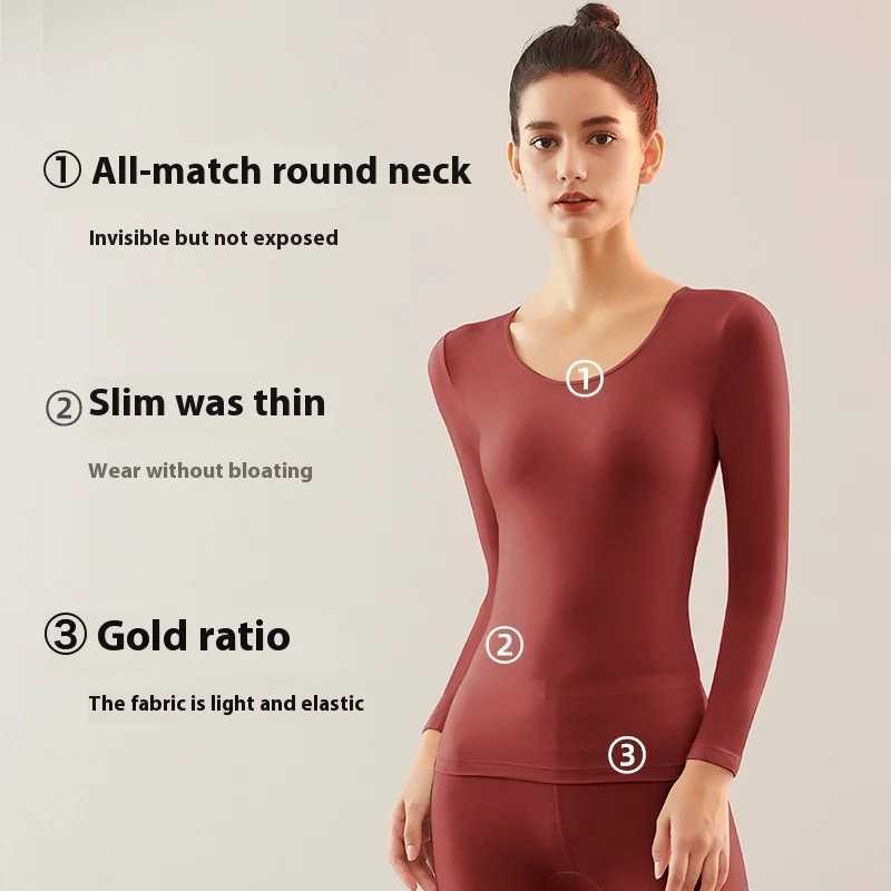 Women's Thermal Underwear thermal underwear Modal high stretch Winter clothes for women Long Slve Tops Warm Pants Leggings Thermo Underwear Y2410