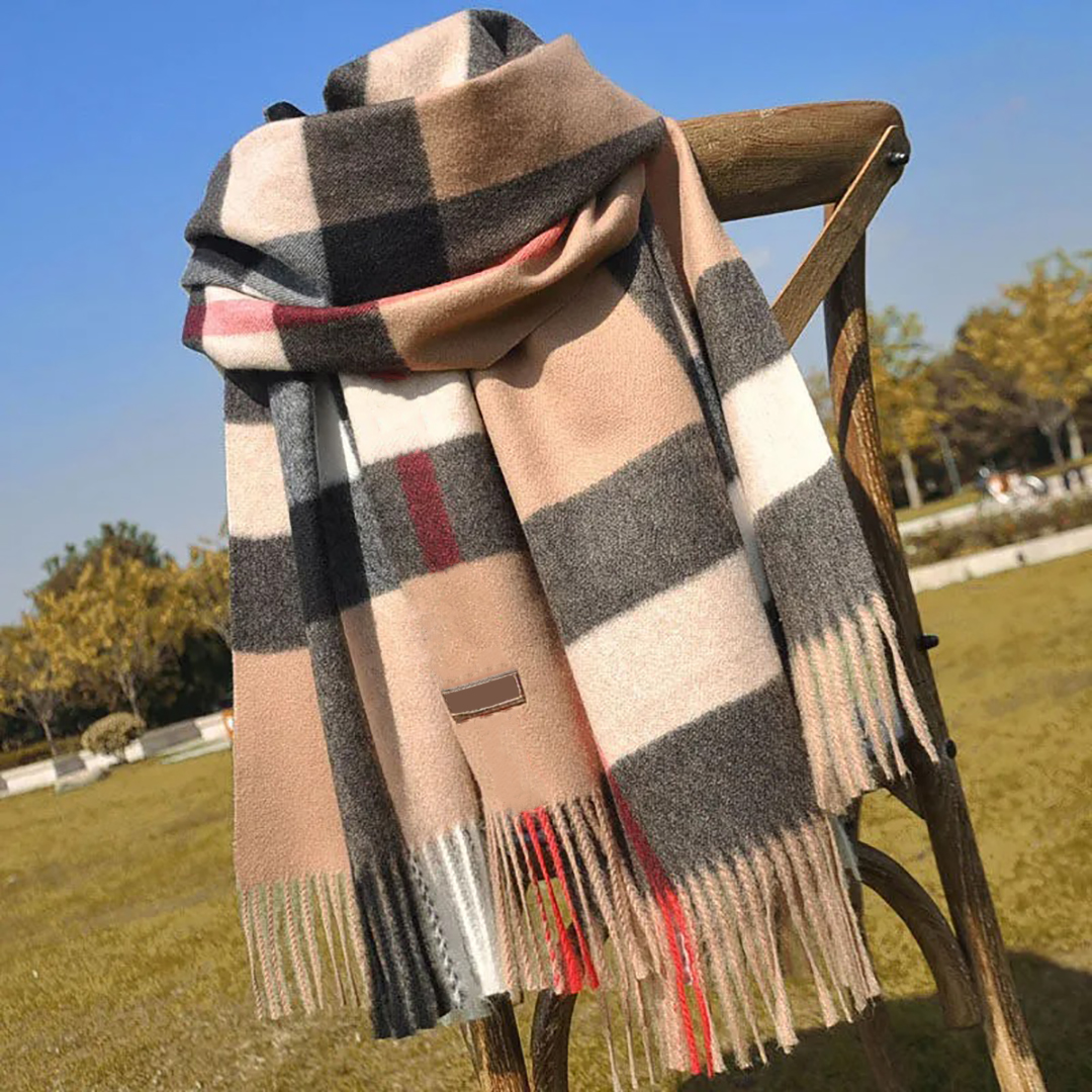 men classic long qualityHeadband Big Designer printed Shawls women and scarf go Check Scarf Winter cashmere fashion Plaid qualityHeadb