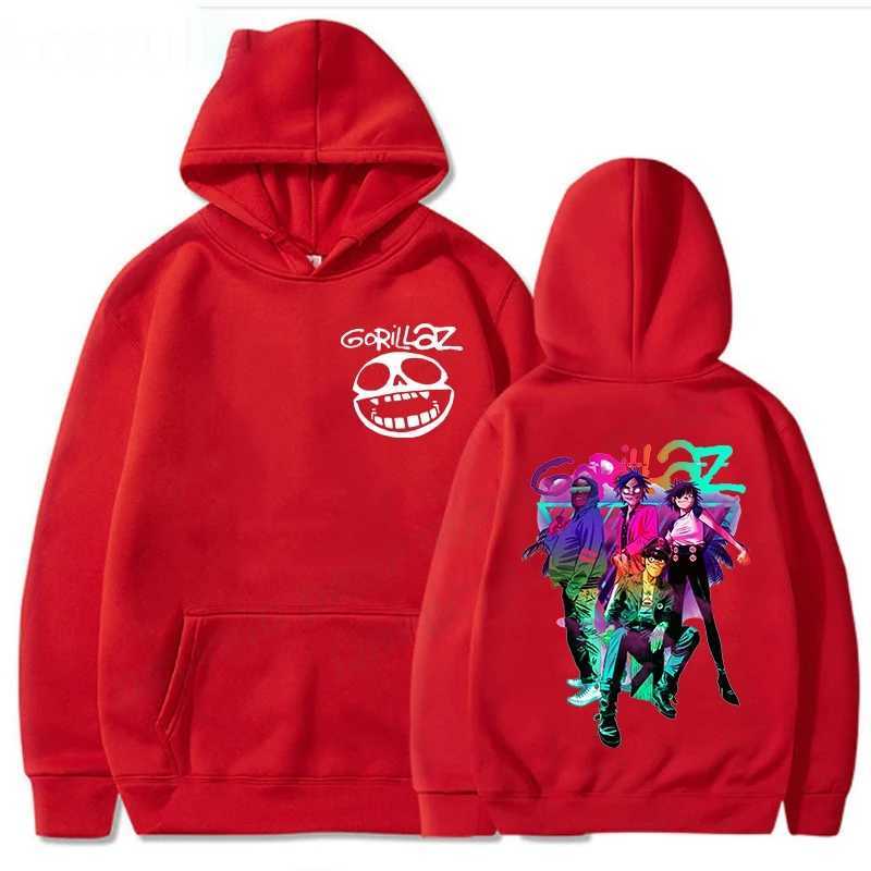 Rock Band Gorillaz Print Hoodies Men Woman Y2k Hoodie Hip Hop Streetwear Hooded Sweatshirts Harajuku Pullovers Unisex Clothing LX241011
