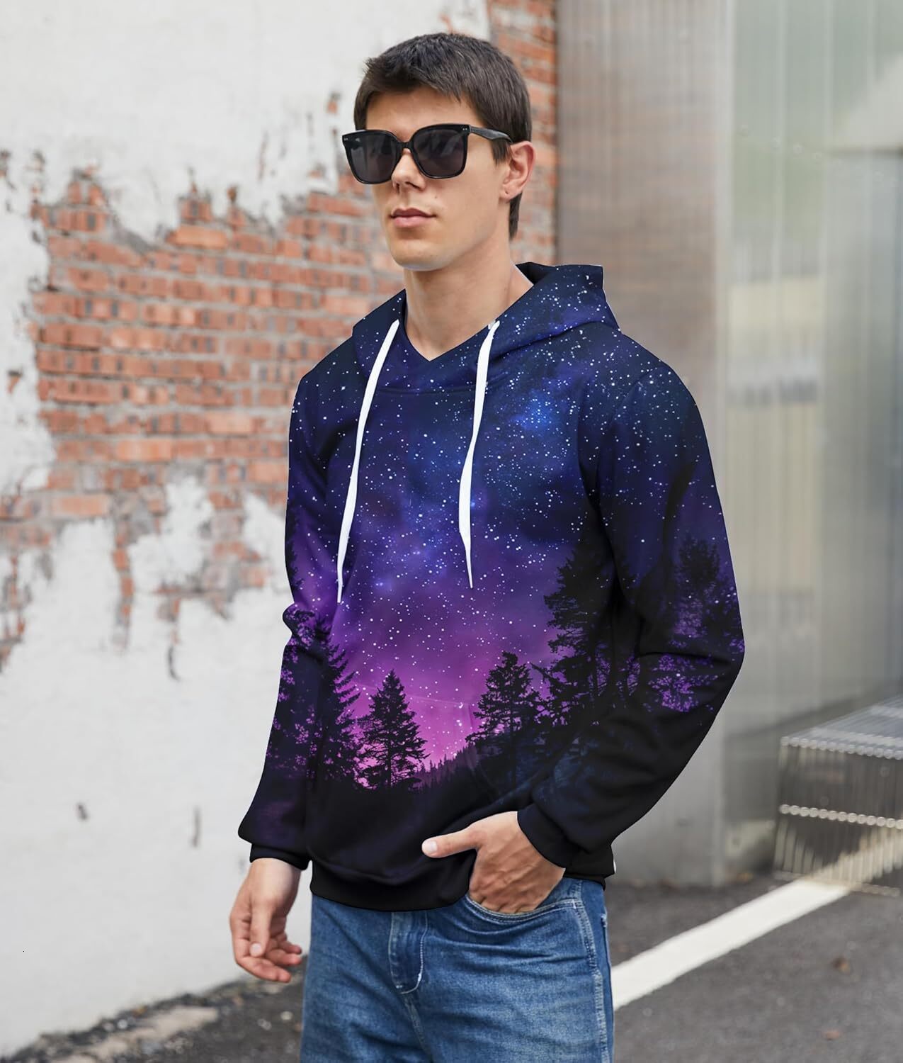 Hoodie for Mens Womens 3D Novelty Hoodies Pullover Sweatshirt Graphic Print With Pockets Graphic Hoodies sweatshirt Pullover Long Sleeve keep warm