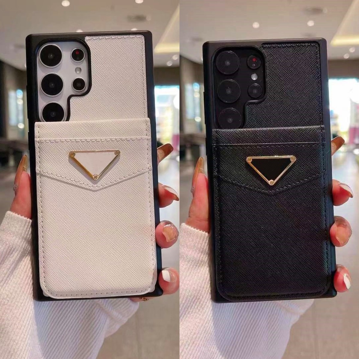 Phone Case Designer iPhone Case For iPhone 16 Pro Max 15 Pro Max 14 13 12 11 15 Plus 16 Plus Samsung Galaxy s24 ultra s23 plus S22 Case Card Holder Luxury Flip Wallet Case