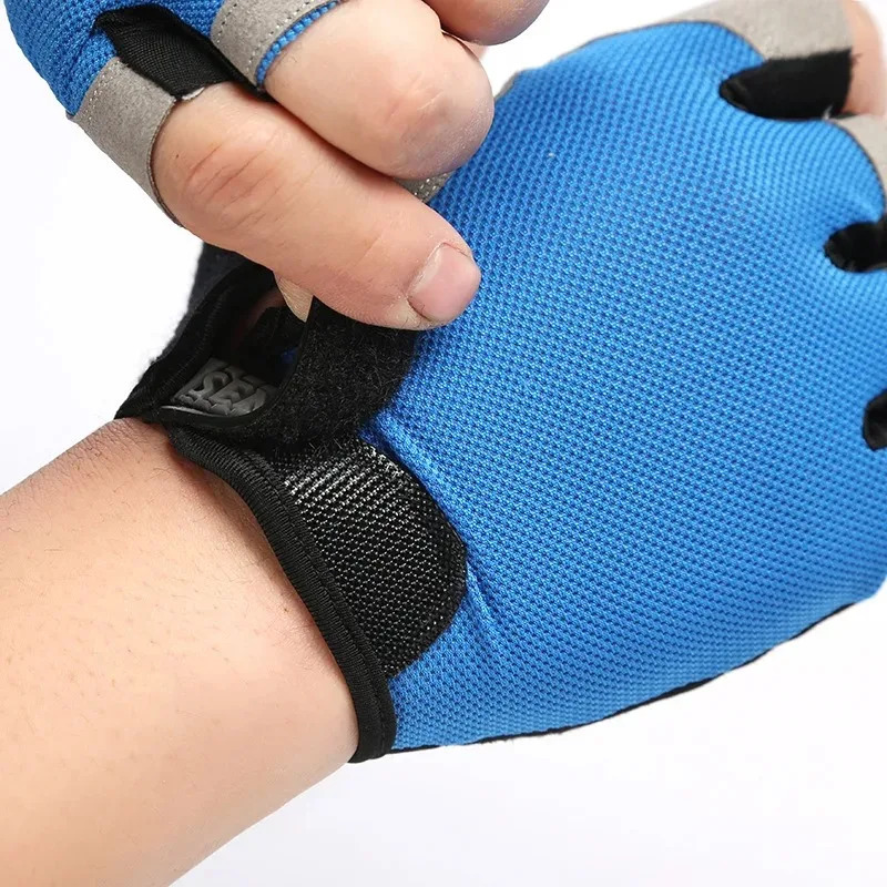 Luvas de Ciclismo Meio Dedo para homens e mulheres Luva Respir vel Anrrapante Esports Triamento 240906