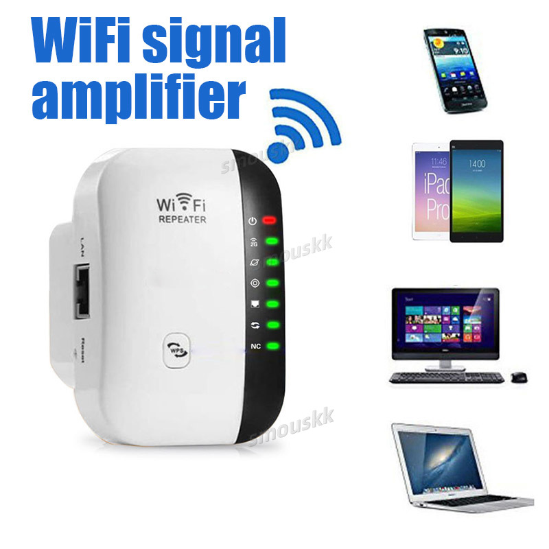 Wifi Repeater Wireless Signal Amplifier Extended Network Enhancer EU US Home Router 300m Through The Wall Bedroom Receive Moving