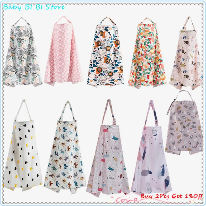1 Pc Baby Breastfeeding Nursing Cover Infant Breast Feeding Scarf Blanket Cloth Mum Nursing Apron Cape Canopy 241008