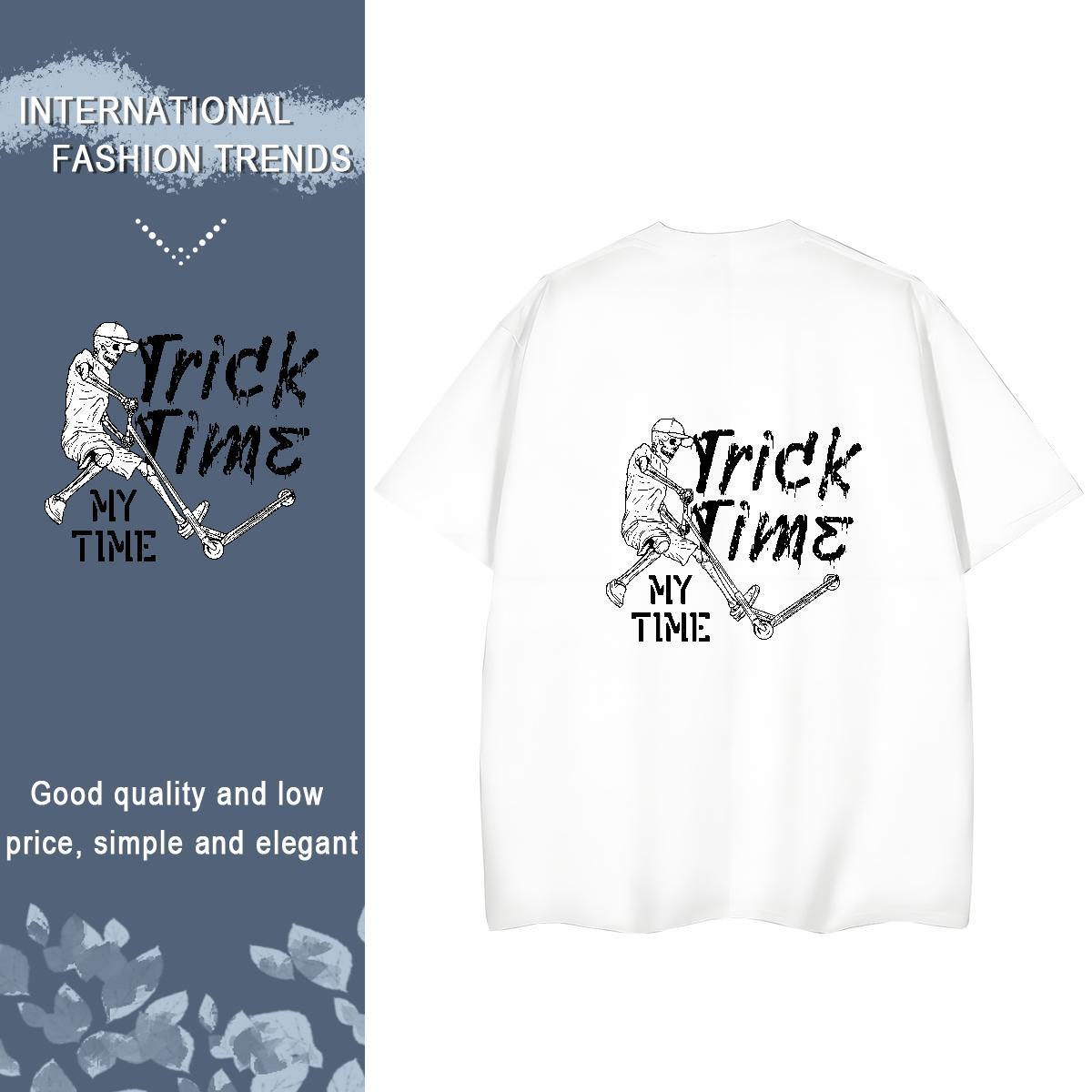 Stylist Women T Shirts 230g Pure Cotton Crew Neck Sport skull Women Tees Designer Nice Oversized Wear