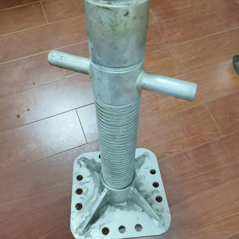 caffolding accessories thread rod base jack with nut and plate