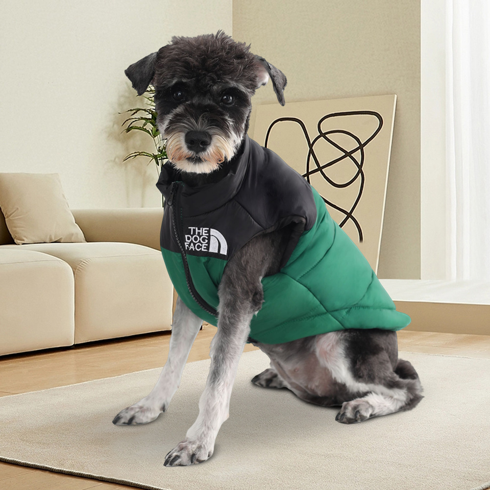 Duck Down Dog Winter Jacket, Designer Dog Apparel, Warm Zip Up Wind Breaker Water Resistant Small Dog Sweater Coat Dog Clothes for Small Dogs Boy or M