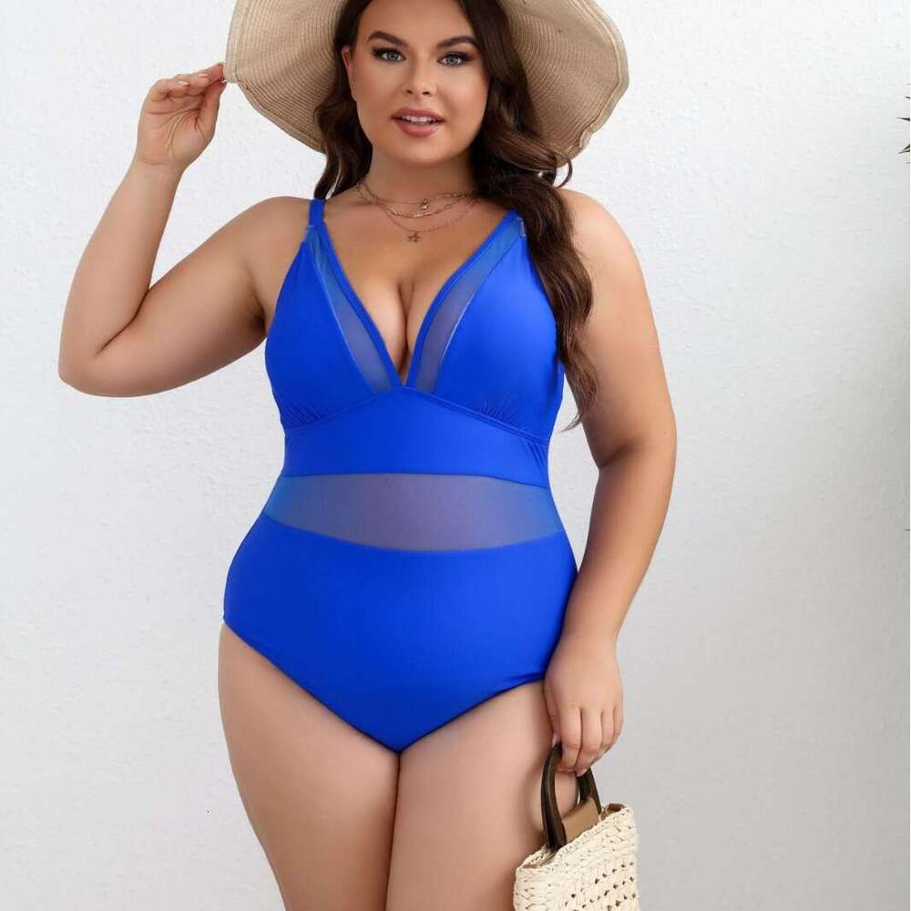 Women's Conservative Backless Bikini In Plus Size One-Piece Swimsuit