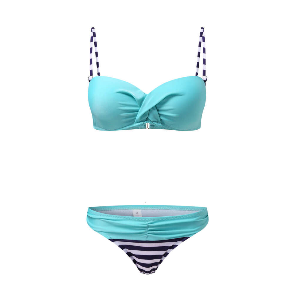 New Women's Split High Waist Hard Wrap Steel Support Sexy Bikini Swimsuit