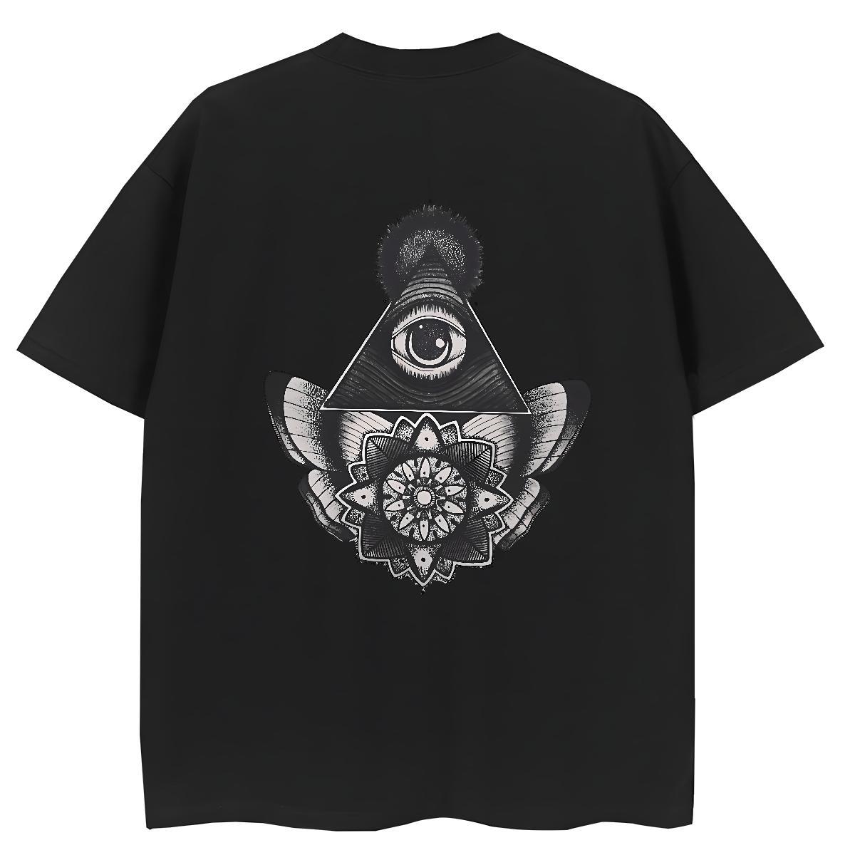 Designer Woman T Shirts 100% Cotton 230g Breathable Short Sleeve Daily Wear eye of the devil Couples T Shirts Free Shipping Graphic Tee Shirt