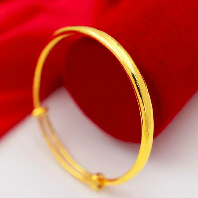 Gold Store Same Style 9999 24k Real Gold Bracelet Fashion Dragon and Phoenix Real Gold Solid Bracelet 5D Adjustable 240929