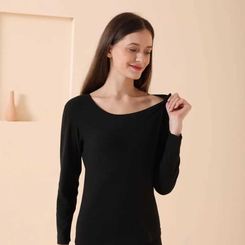 Women's Thermal Underwear New Winter Thermal Underwear Women Suit Long Slve Thick Second Thermal Female Warm Lingerie Body Shaped Slim Ladies 2 P
