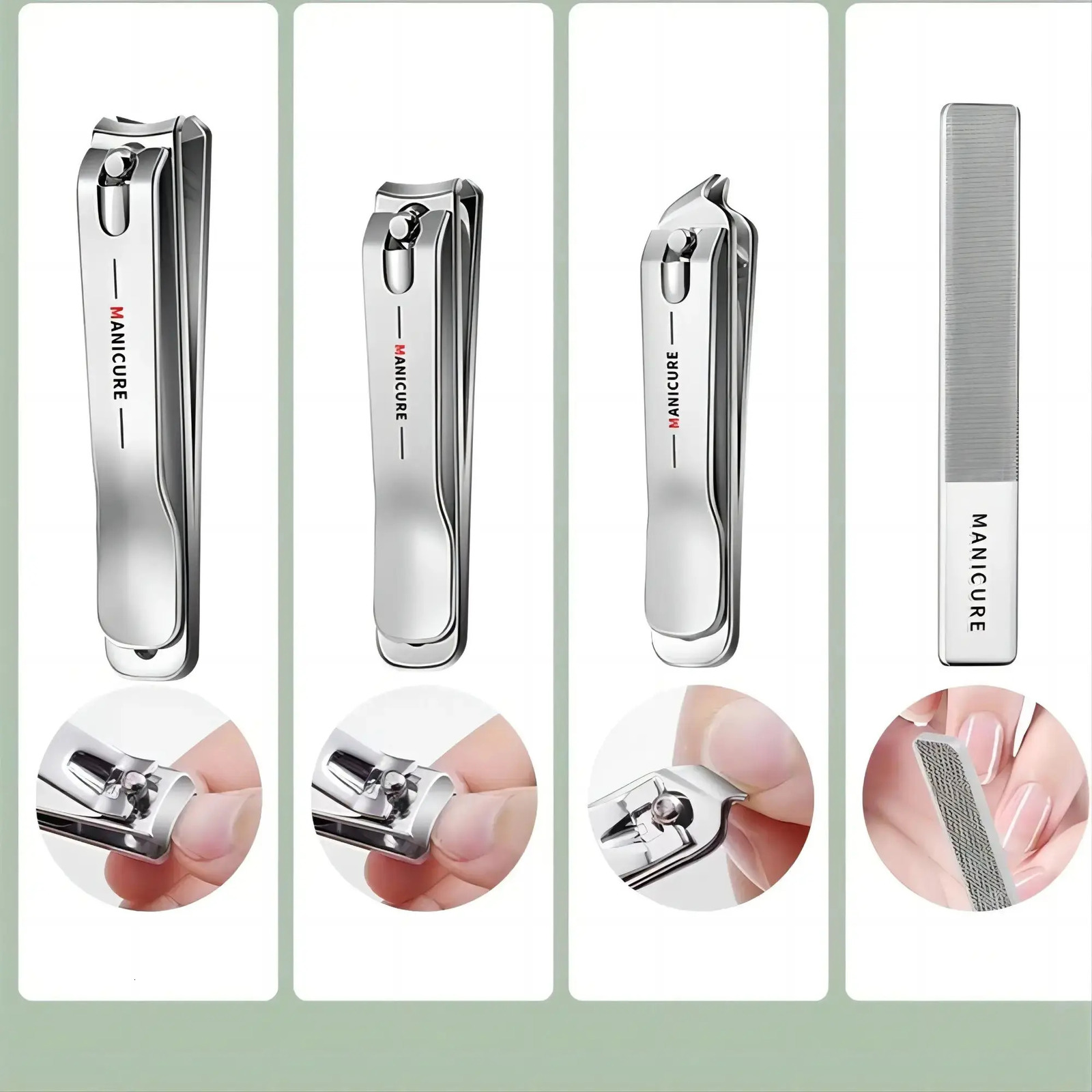 High quality 18 piece professional stainless steel nail clip travel decoration bag nail and foot personal care tools 240927