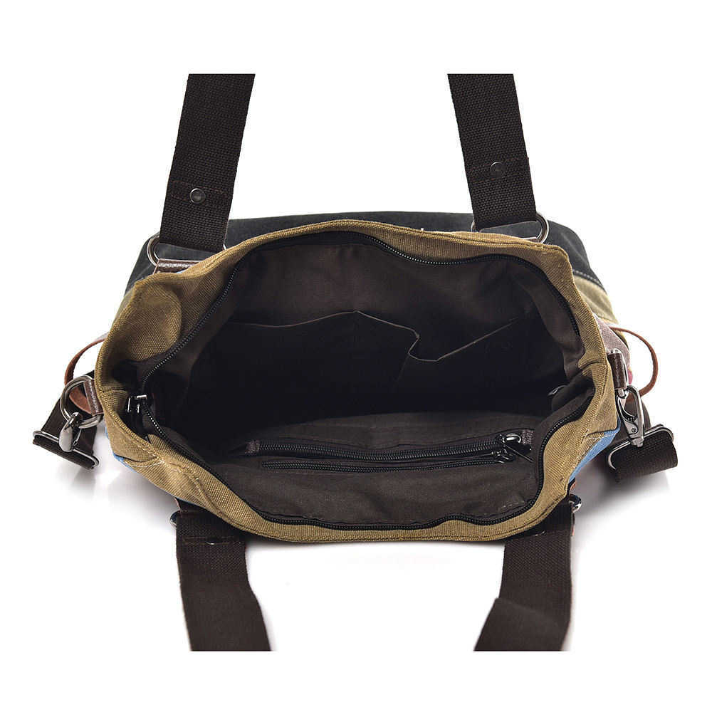 Men's Bag Korean Edition Fashionable Men's Casual Bag Trendy Solid Color Canvas Women's Handbag 241015