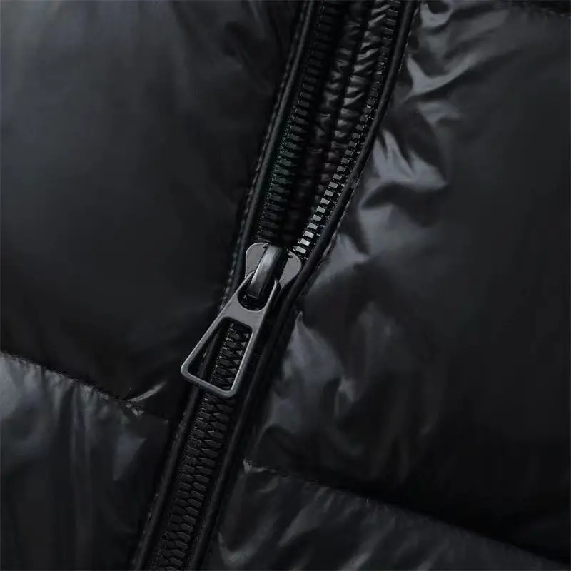 Mens hooded casual jacket detachable hat set Parkas jacket mens mens autumn warm and waterproof Parkas jacket 241007