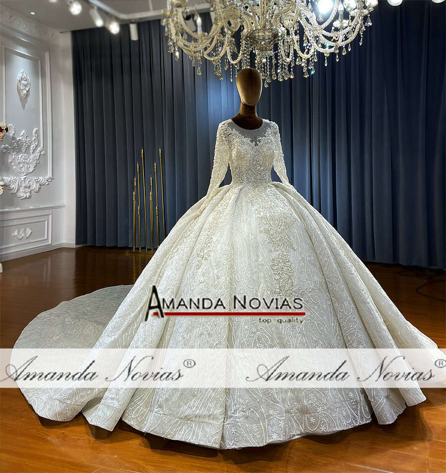 Puffy Ball Gown Wedding Dress For Bride