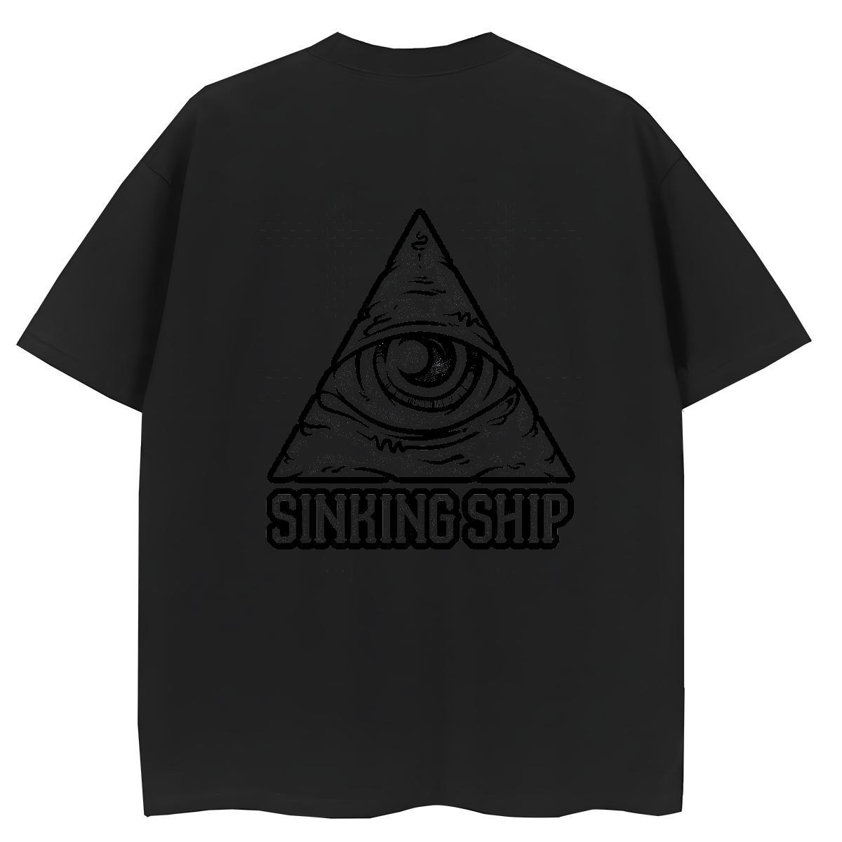 2024 Casual T shirt 100% Cotton 230g Breathable Short Sleeve Outdoor eye of the devil Womens Tshirts Loose Cartoon Anime Tees Shirts