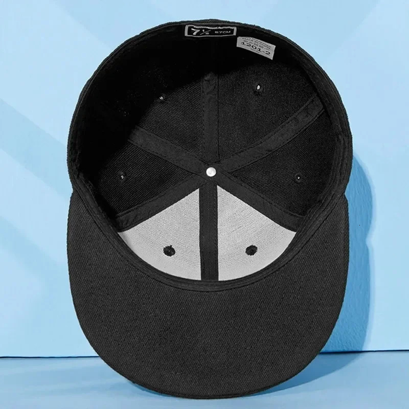 Big Bone Mens Plus Size 64cm Baseball Hat Adult Flat Hip Hop Set Snap Cap 60cm 62cm 241009