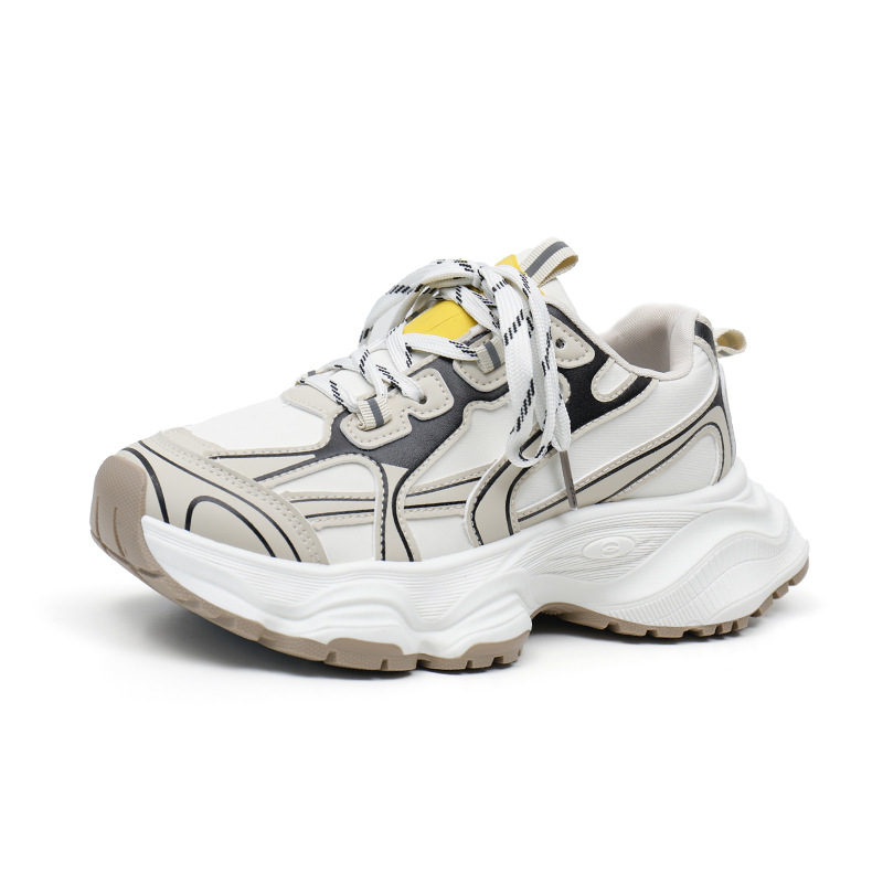Autumn New Thick Soled Korean Version Breathable and Wear-resistant Fashionable Casual Shoes