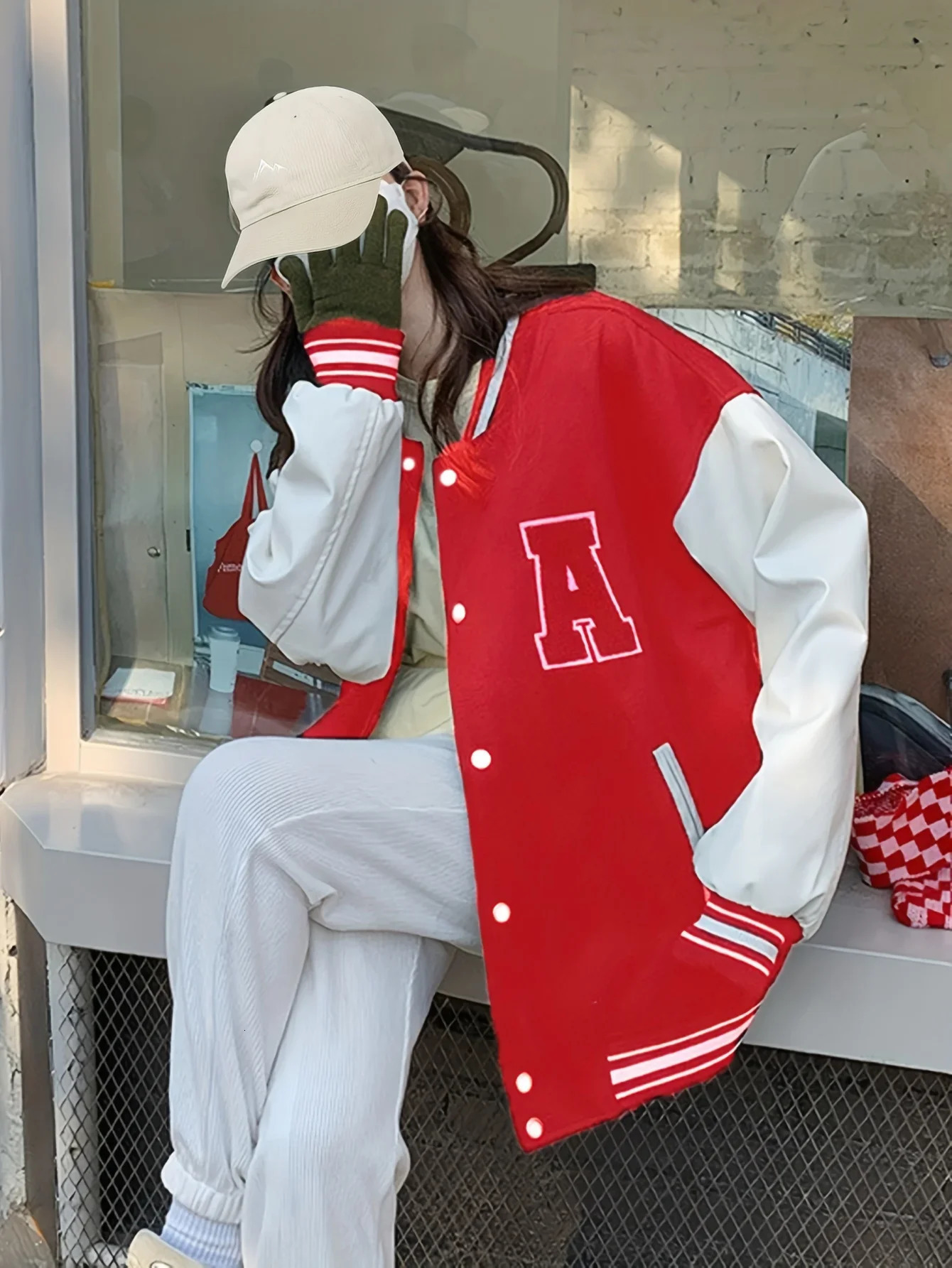 Women Bomber Jackets Fall Winter Fashion Baseball Uniform Oversize Coats Student Couple Harajuku Loose Jacket Streetwear 241011
