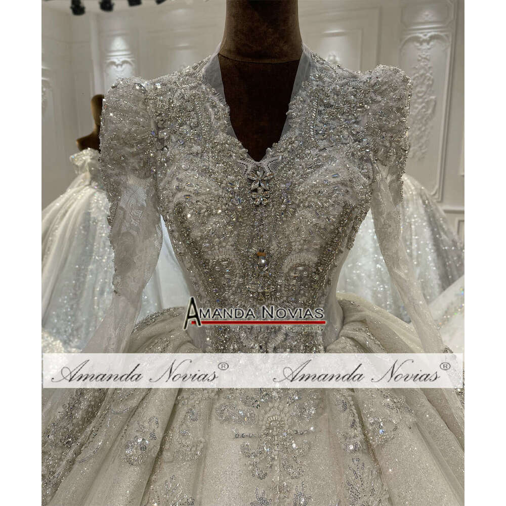 Long Sleeves Wedding Dress Berta A e Dresses for bride Strapless Glitter Sequins Wedding Dress vestidos de novia Ruched designer bridal gowns