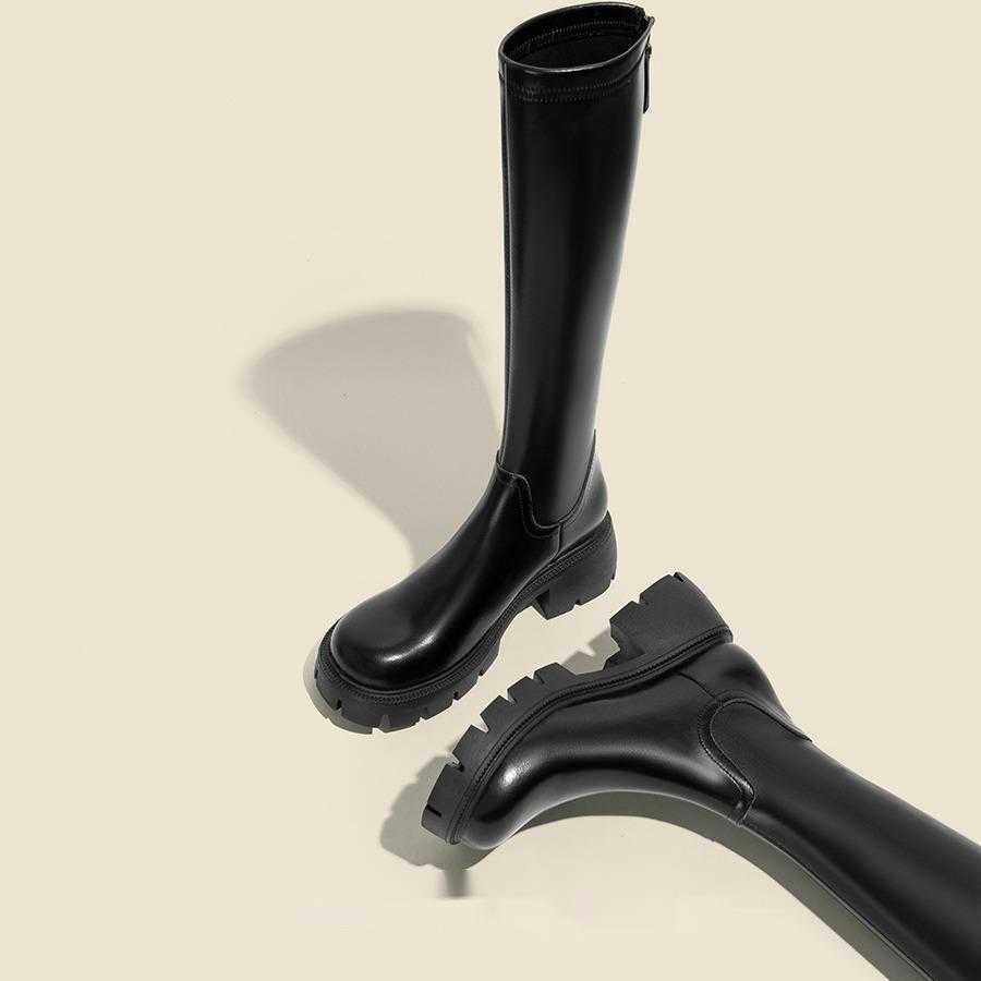 Fashionable Long Martin Boots For Women In Autumn And Winter Fashion Boots The Knee Thick Heel High Sole Knight Boots 240826