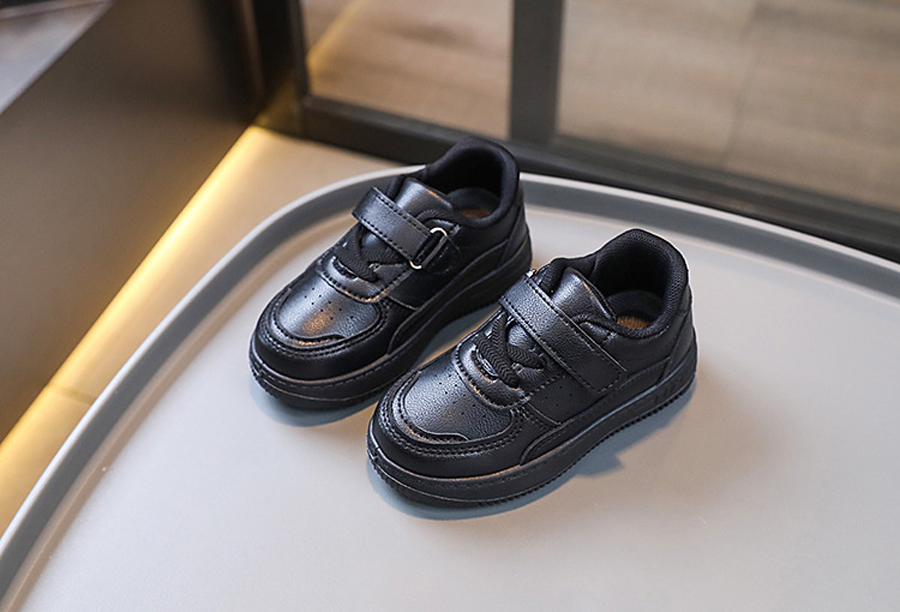 Students Tennis Sneakers Kids Spring Autumn Boys Girls Sports Shoes Cutefeet Casual Board Shoes Leather Soft Soled Children White Black School Shoes 2