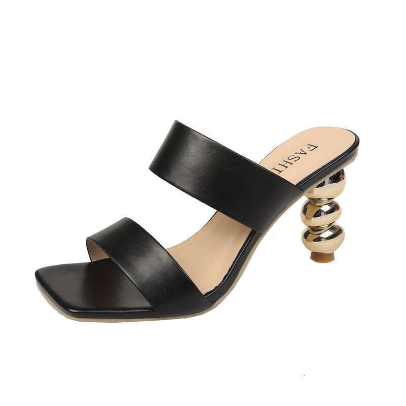 Fashion women slippers Summer New High Heels One line Slippers Shaped Gourd Heel Sandals Large size summer shoes sandals high heels shoes