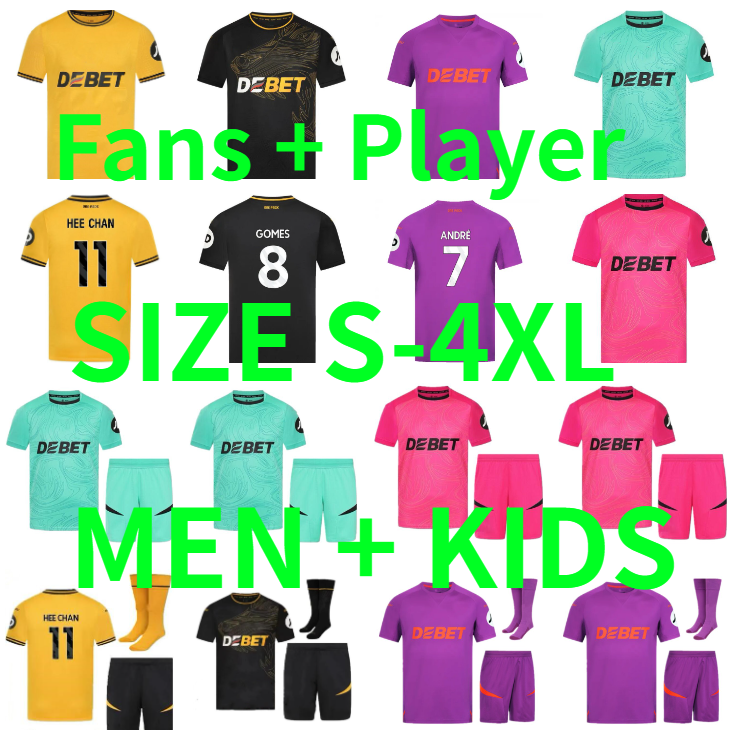 3XL 4XL 2024 2025 WOES SARABIA Soccer Jerseys GOMES Strand Larsen GUEDES CUNHA HEE CHAN Andre 24 25 PODENCE HEE CHAN Player version Men kids Football Shirts goalkeeper