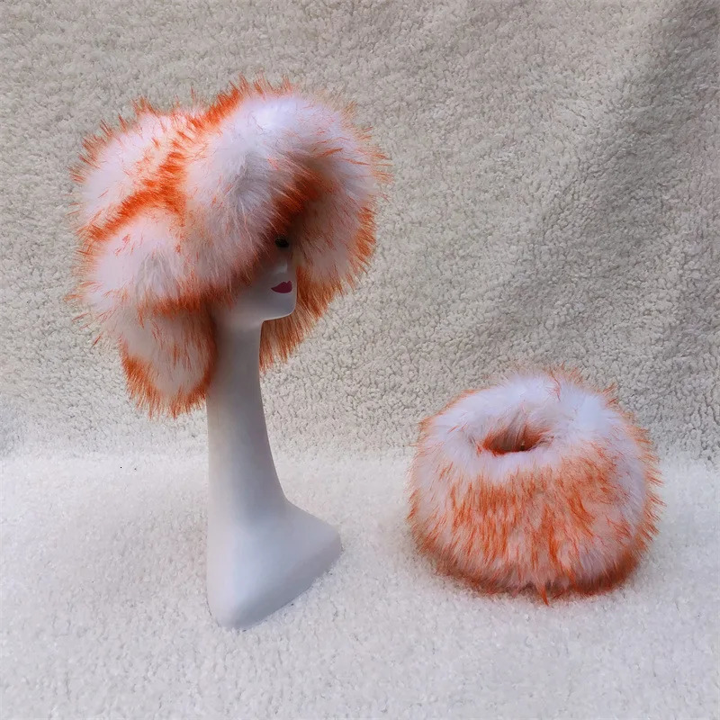Big Brim Womens Fur Hat Plush Bucket Hat Warm Winter Y2K Punk Mens Fishermans Hat Personalized Color Hat 241011