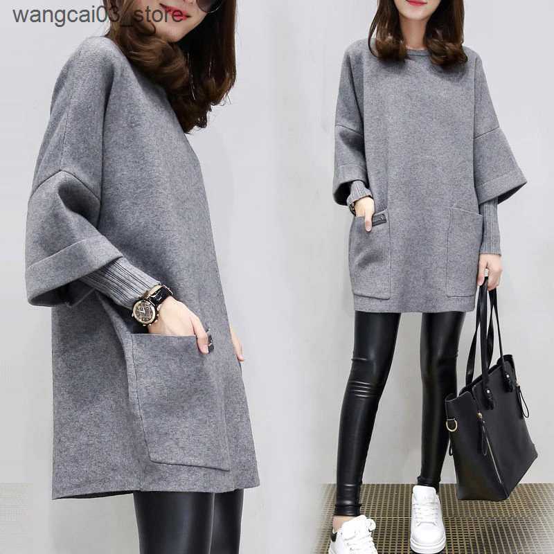Maternity Dresses New Maternity Knit Dress Autumn Winter Bow Long Sleeve Patchwork Pregnant Women Dress Round Neck Sweet Ruffles Pregnancy Clothes L24