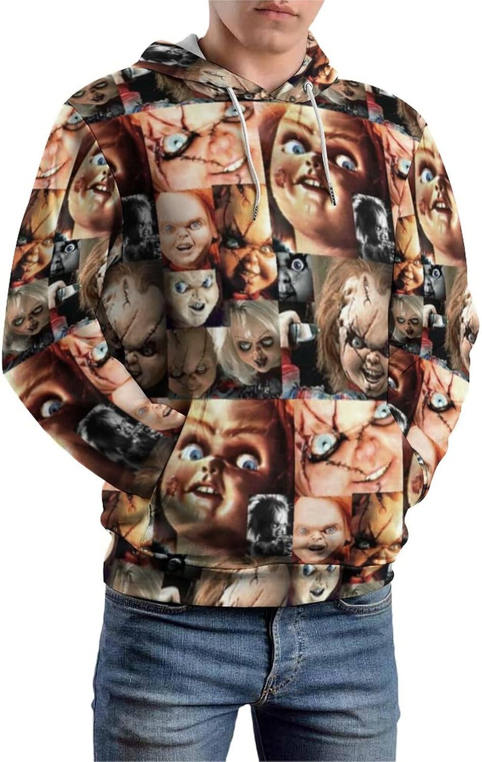 Hoodie for Mens Womens Pullover Autumn Soft Hoodie Chucky Slim Fit Loose Hip-Hop Long-Sleeved Sweatshirt for Unisex Graphic Hoodies sweatshirt