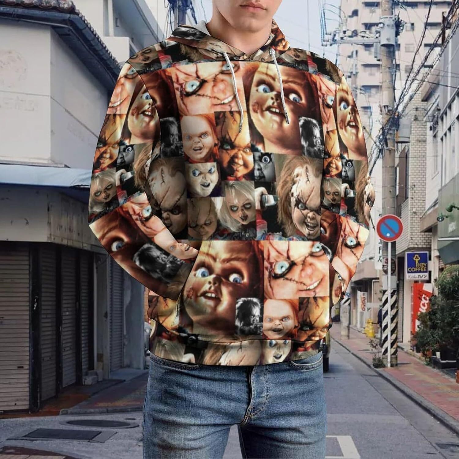 Hoodie for Mens Womens Pullover Autumn Soft Hoodie Chucky Slim Fit Loose Hip-Hop Long-Sleeved Sweatshirt for Unisex Graphic Hoodies sweatshirt
