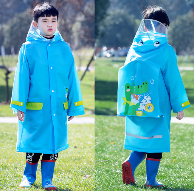 Fun cartoon hooded raincoat waterproof and breathable