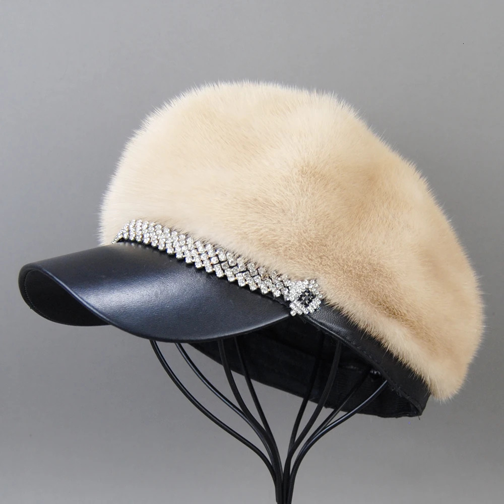 selling winter womens full mink fur real hat ious warm natural lining fashionable 241009