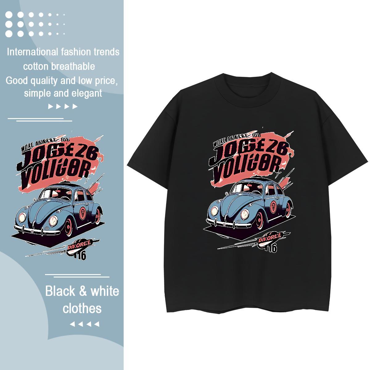 DIY T shirt 100% Cotton 230g Short sleeve Soft Outdoor car Couples T Shirts Lady Custom Print Oversized Tops Tees