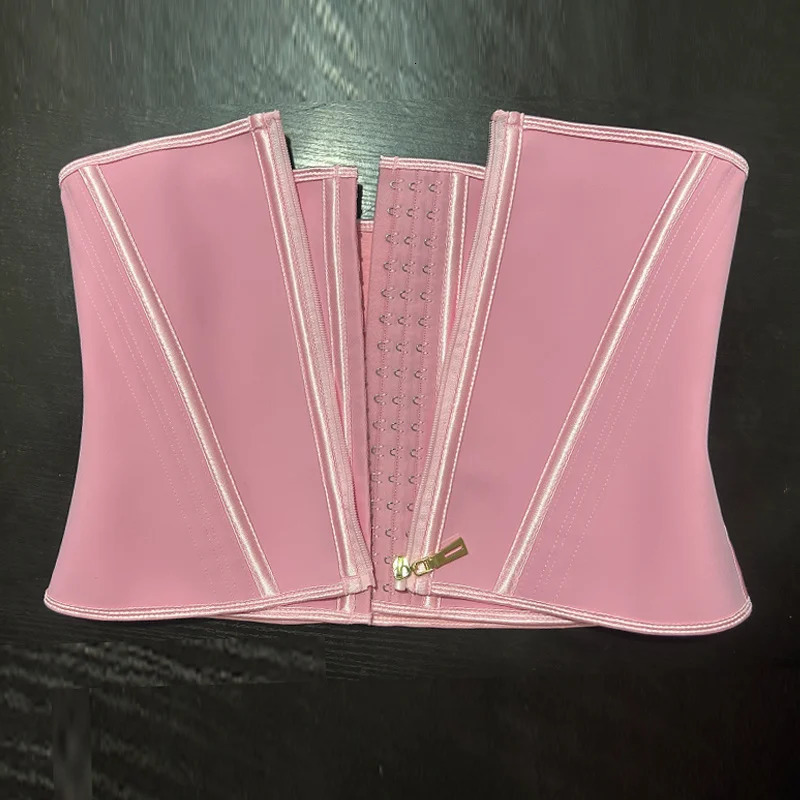 Women Plus Size Fajas Waist Trainer Corset Tummy Control Zipper Vest Body Shaper Cincher Shapewear Slimming Belt Sports Girdles 241008