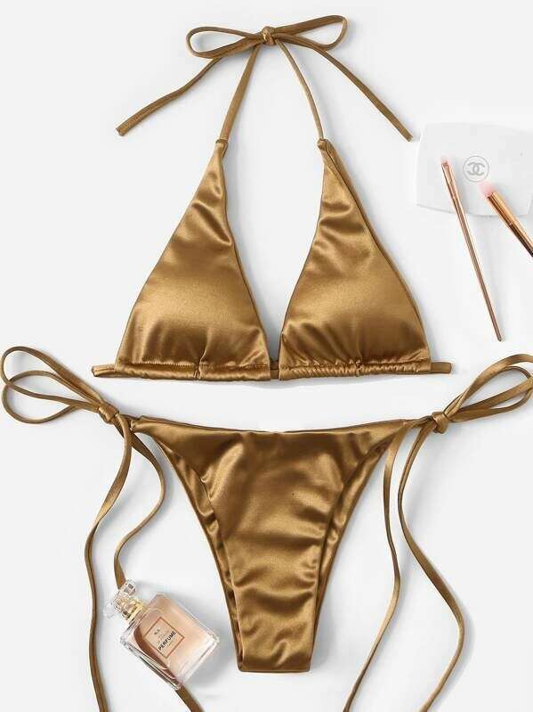 2022 New Sexy Beach Set Bikini Fashion Split Swimsuit