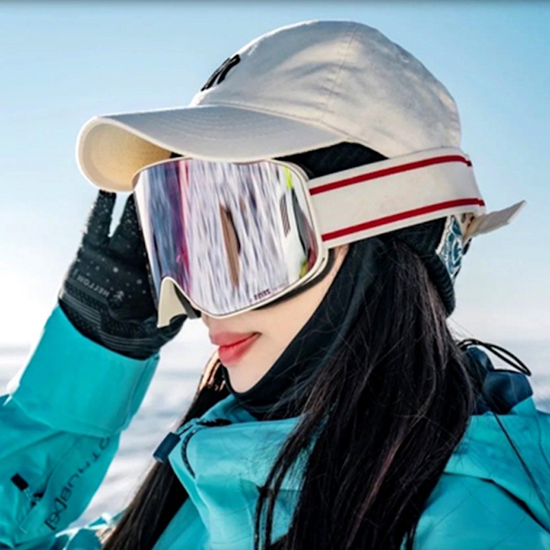 Ski Goggles Sunglasses Snowboard Women Men Skiing Eyewear Mask UV400 Snow Protection Over Glasses Adult Double Anti-Fog Cylindrical Sports Sunglasses 