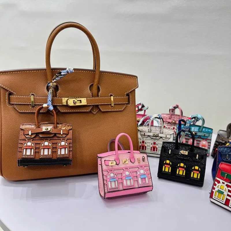 Keychains Lanyards Keychains Lanyards Mini Earphone Bag Keychain Cute Bag Charms for WomenBag Charms for Handbags Leather Handbag Decoration Purse Charm