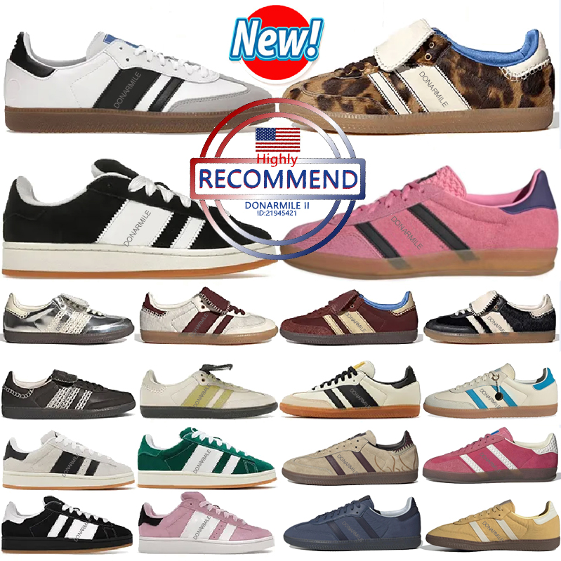High quality Handball Lightweight running shoes casual retro style Black Clear Pink Running Outdoor Originals Mesa Aluminium Blackgum Brown Men Women