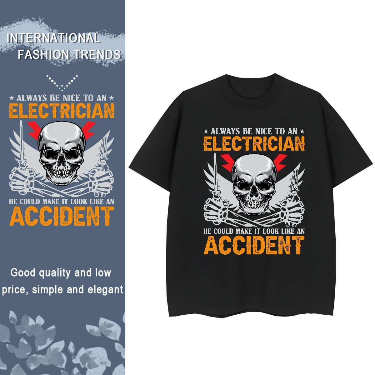 Stylist T-Shirts 230g Pure Cotton Short Sleeve O-Neck Casual skull Lady T shirt Designer Nice Cartoon Printing L-4XL Clothings