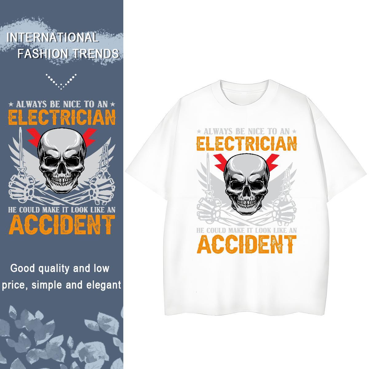 Stylist T-Shirts 230g Pure Cotton Short Sleeve O-Neck Casual skull Lady T shirt Designer Nice Cartoon Printing L-4XL Clothings
