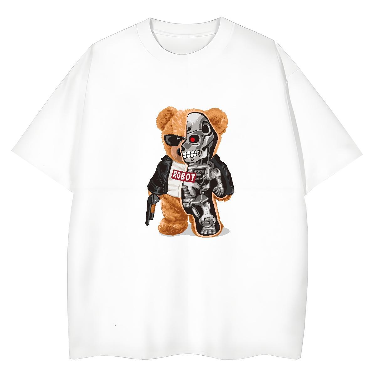 Classic T-Shirts for Women 100% Cotton 230g Short Sleeve O-Neck Casual skull Tshirt for Man Woman 5A Custom Printed Top Tees