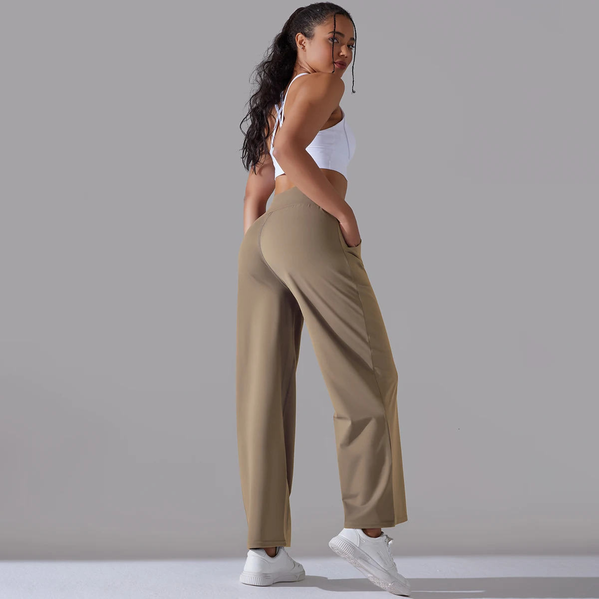 Casual Pants Women Loose Straight Wide Leg Pants Wide Leg Pants Office High Waist Pants Woman Pants Baggy Dance Leggings 240930