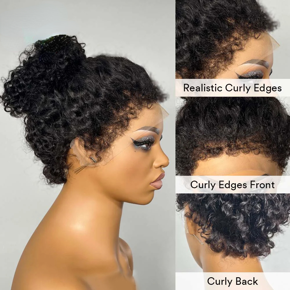 250 Density 30 Inch 360 Full Hd Lace Front Human Hair Pre Plucked Glueless 13X4 Deep Curly Wave Frontal Wig Synthetic