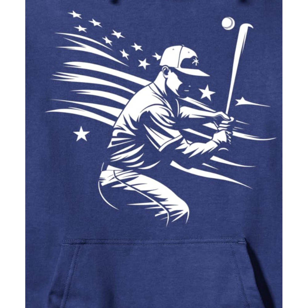Hoodie for Mens Womens Baseball Fourth Of July USA Flag American Gifts Men Women Pullover Hoodie Graphic Hoodies sweatshirt Pullover Long Sleeve
