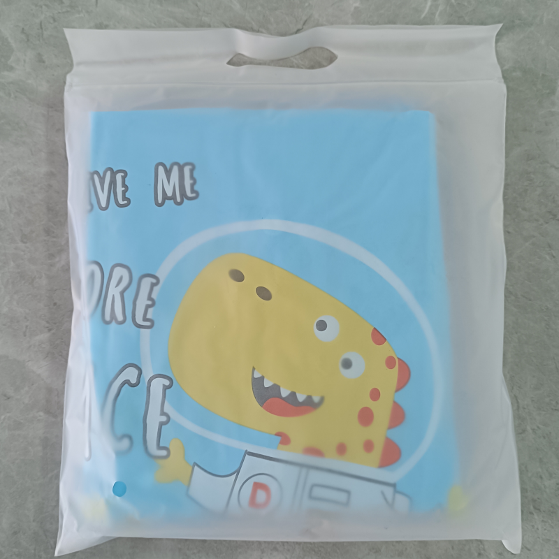 Folding children's hooded raincoat for easy travel
