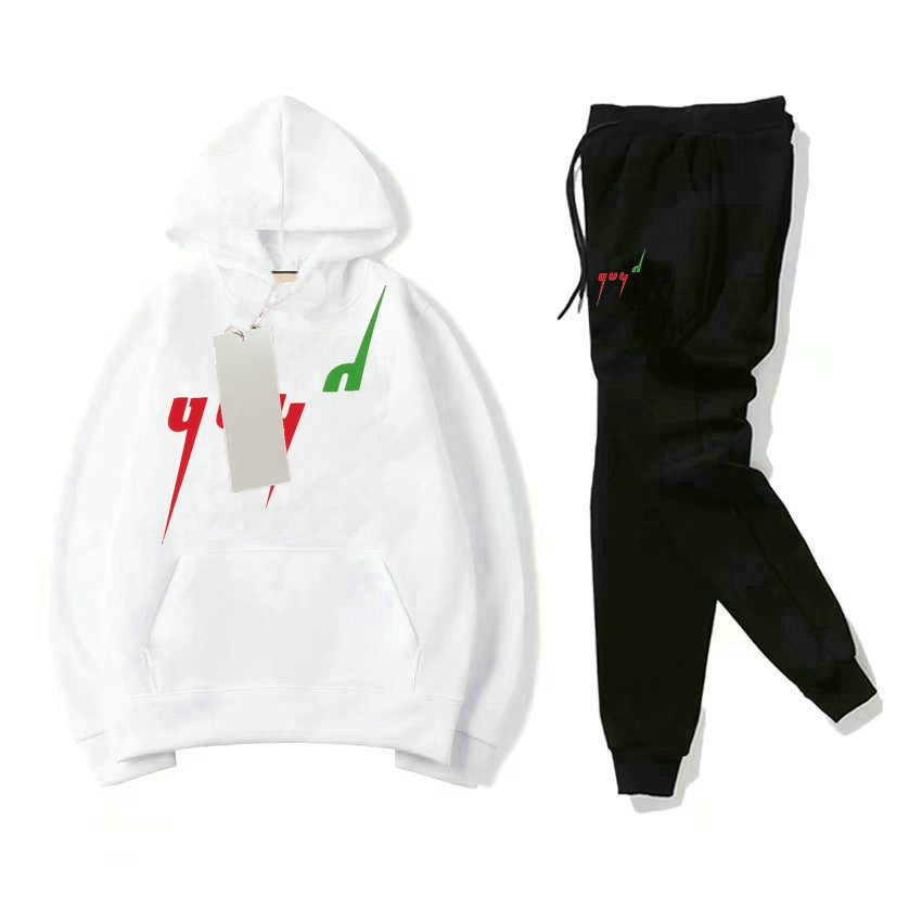 In stock 2-11 years fashion children's Clothing Sets BABY boys girls Garment Luxury Pattern Designer Sweater Suit kids coat+pants black white G90192