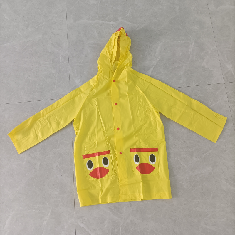 Children's hooded raincoats are fashionable and versatile making them a focal point even on rainy days
